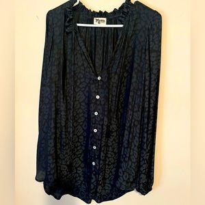 Show Me Your Mumu Dark Cheetah Tunic Blouse